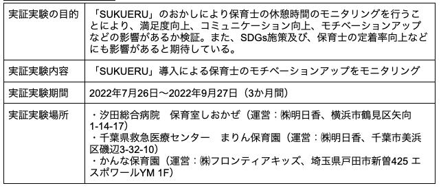 実証実験について