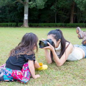 子どもの目線と同じ高さ