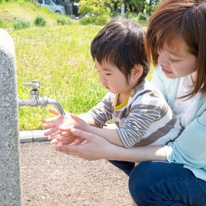 砂遊び中の注意点